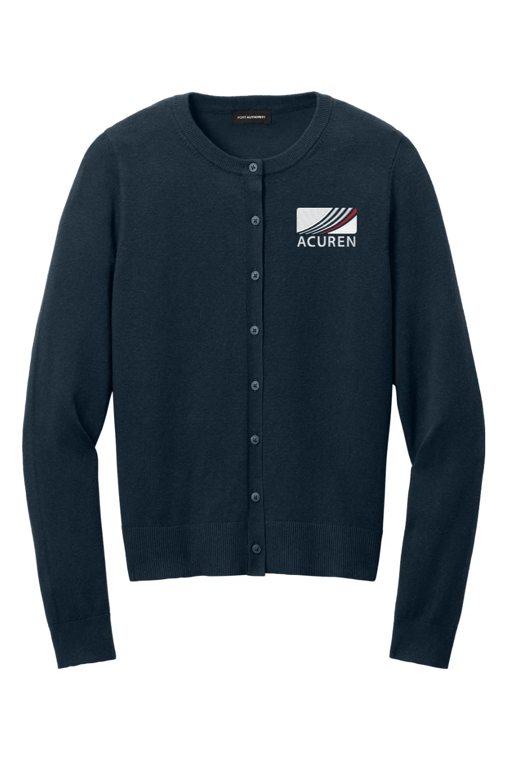 Women's Easy Care Crewneck Cardigan Sweater